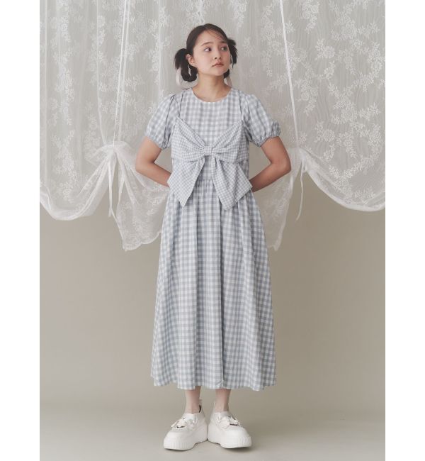 merry jenny「ギンガムリボンワンピース」|ワンピース|