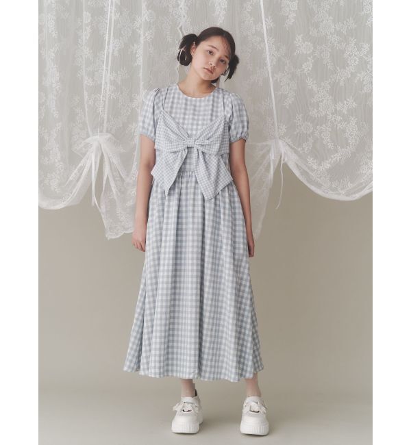 merry jenny「ギンガムリボンワンピース」|ワンピース|