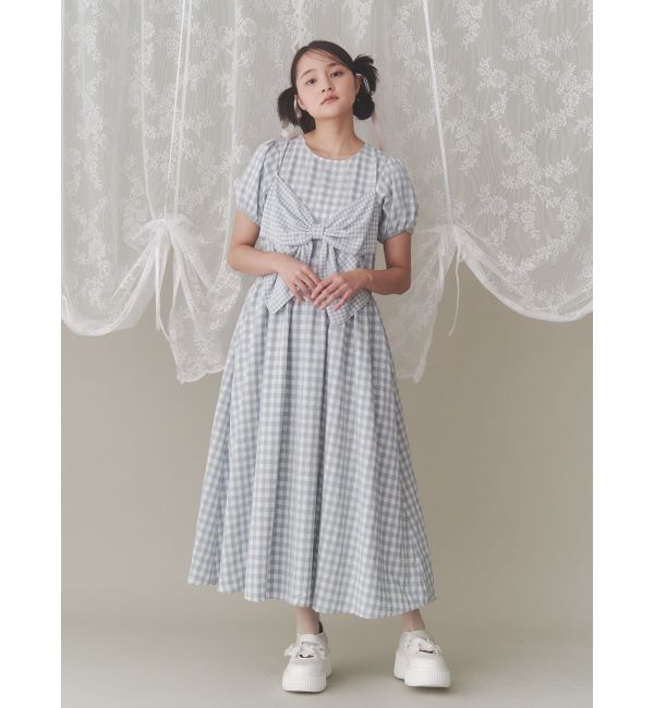 merry jenny「ギンガムリボンワンピース」|ワンピース|