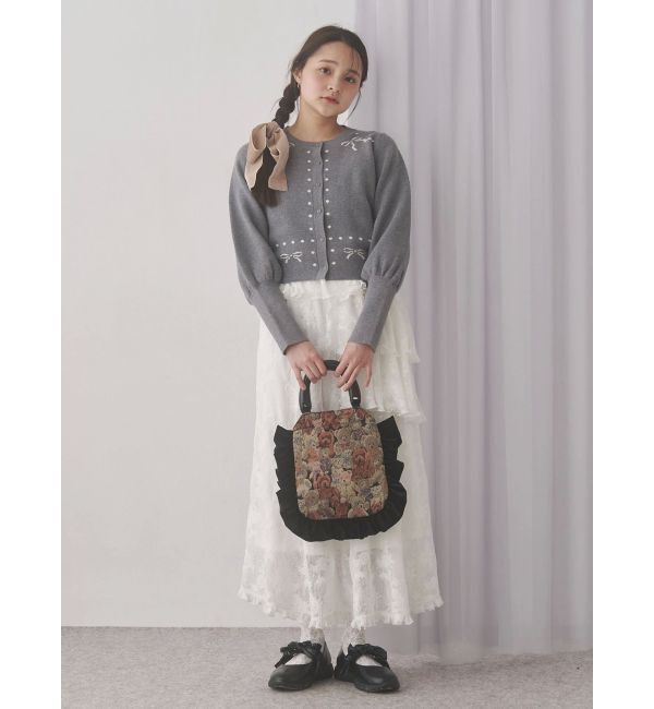 merry jenny「レースティアードキャミワンピース」|ワンピース|