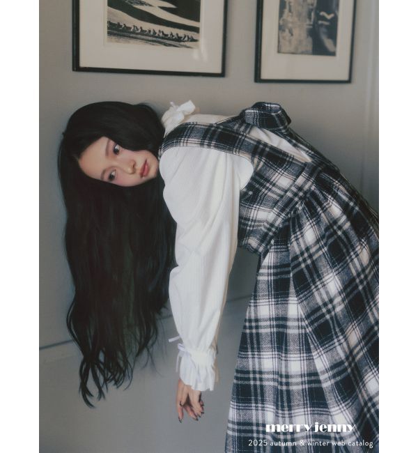 merry jenny「petit ribbonコーデュロイブラウス」|シャツ・ブラウス|