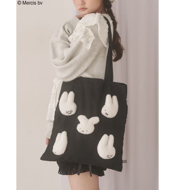 merry jenny「もこもこナインチェfamily bag」|トートバッグ|ブラック
