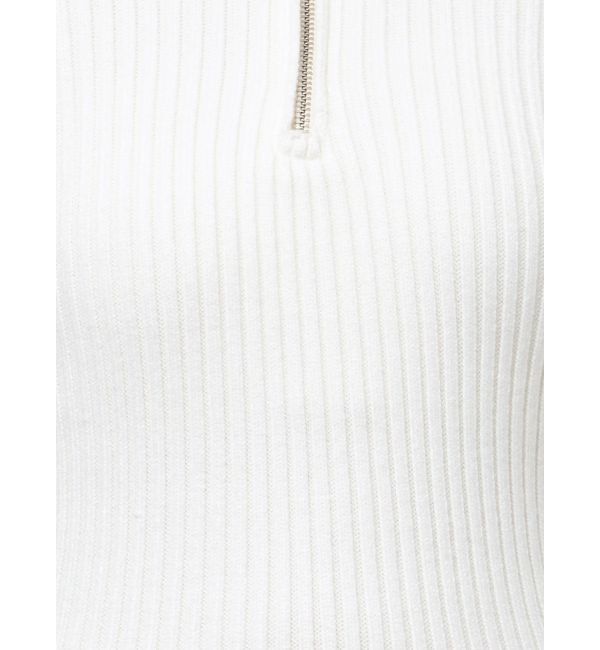 GYDA「ハーフZIPリブニットワンピース」|ワンピース|