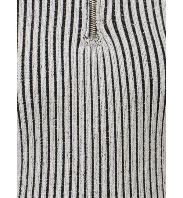 GYDA「ハーフZIPリブニットワンピース」|ワンピース|