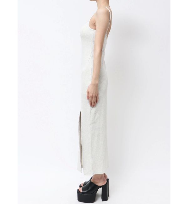 GYDA「SIDE スリットテレコキャミロングワンピース」|ワンピース|