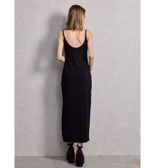 GYDA「SIDE スリットテレコキャミロングワンピース」|ワンピース|