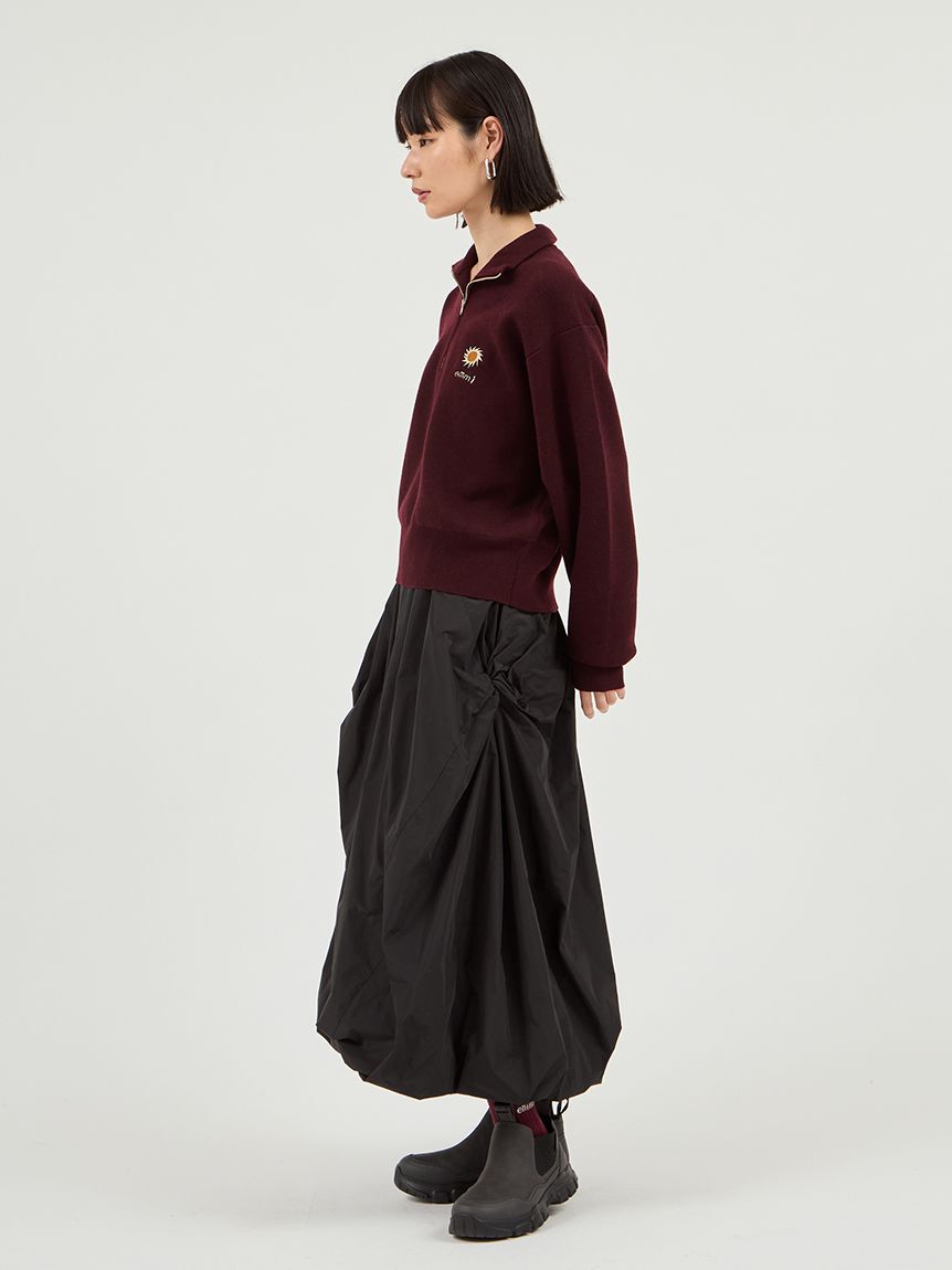 emmi atelier「【Global warming】ハーフジップニットトップス」|ニット・セーター|