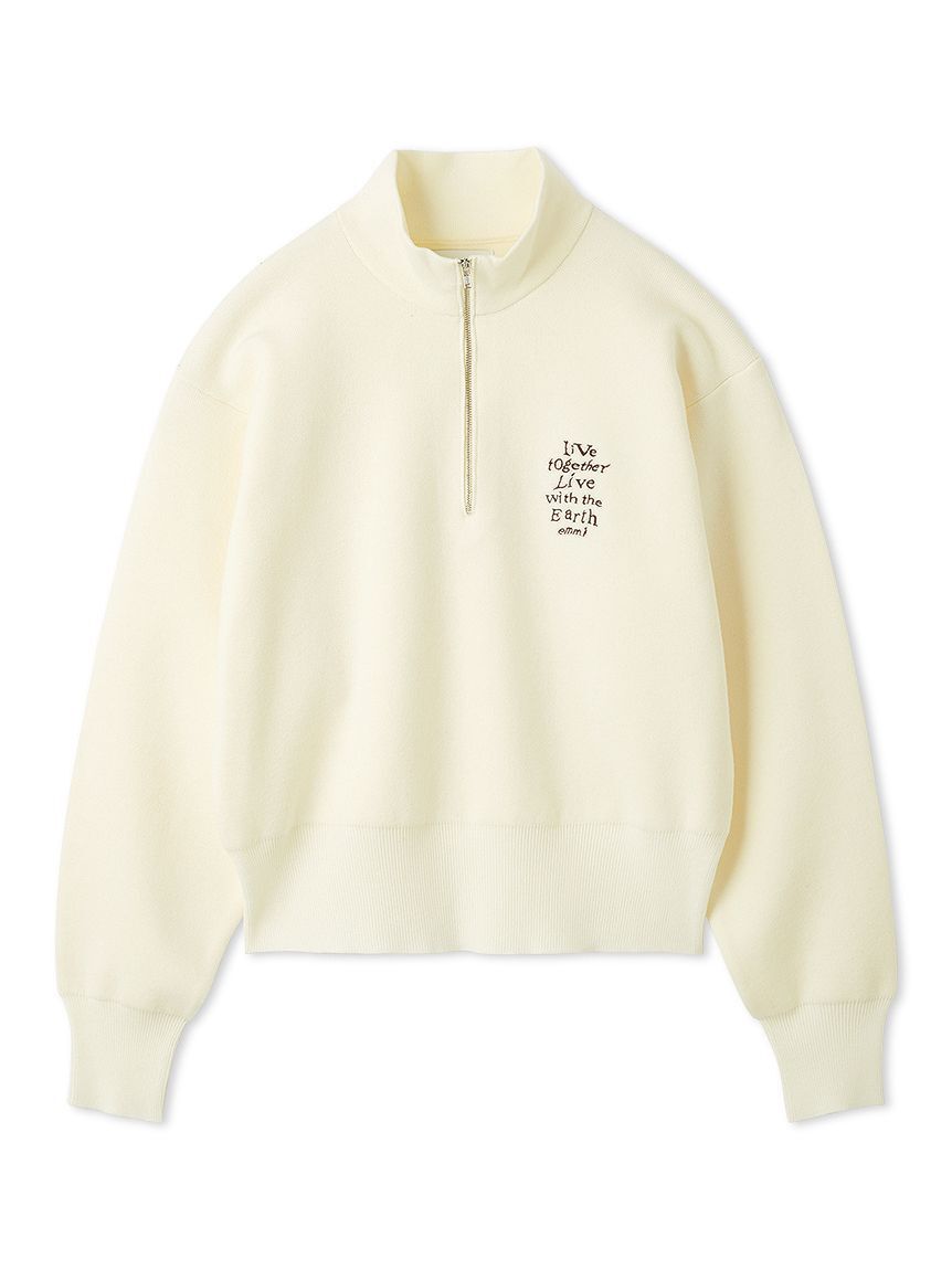 emmi atelier「【Global warming】ハーフジップニットトップス」|ニット・セーター|