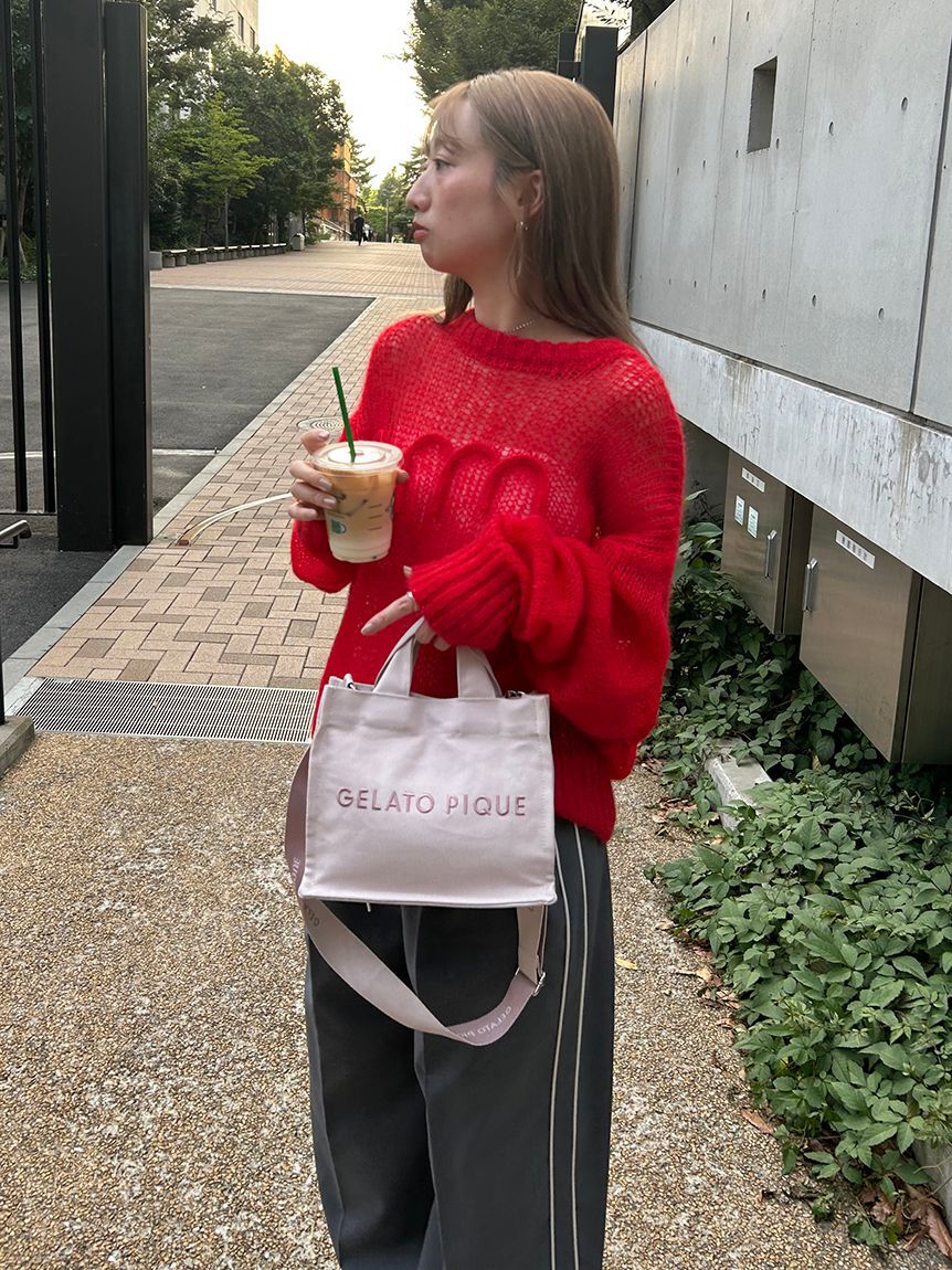 gelato pique「キャンバスロゴショルダーバッグ」|ショルダー・メッセンジャー|