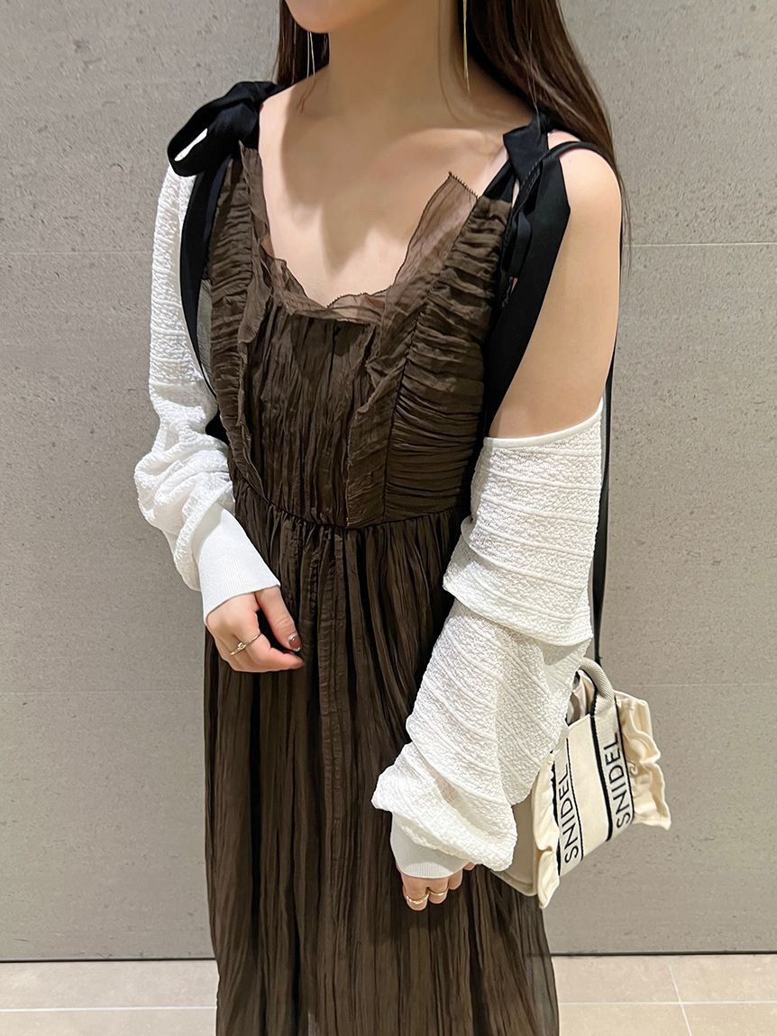 SNIDEL「シアーシフォンワッシャーワンピース」|ワンピース|