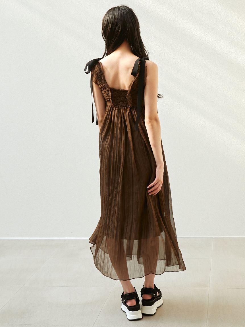 SNIDEL「シアーシフォンワッシャーワンピース」|ワンピース|