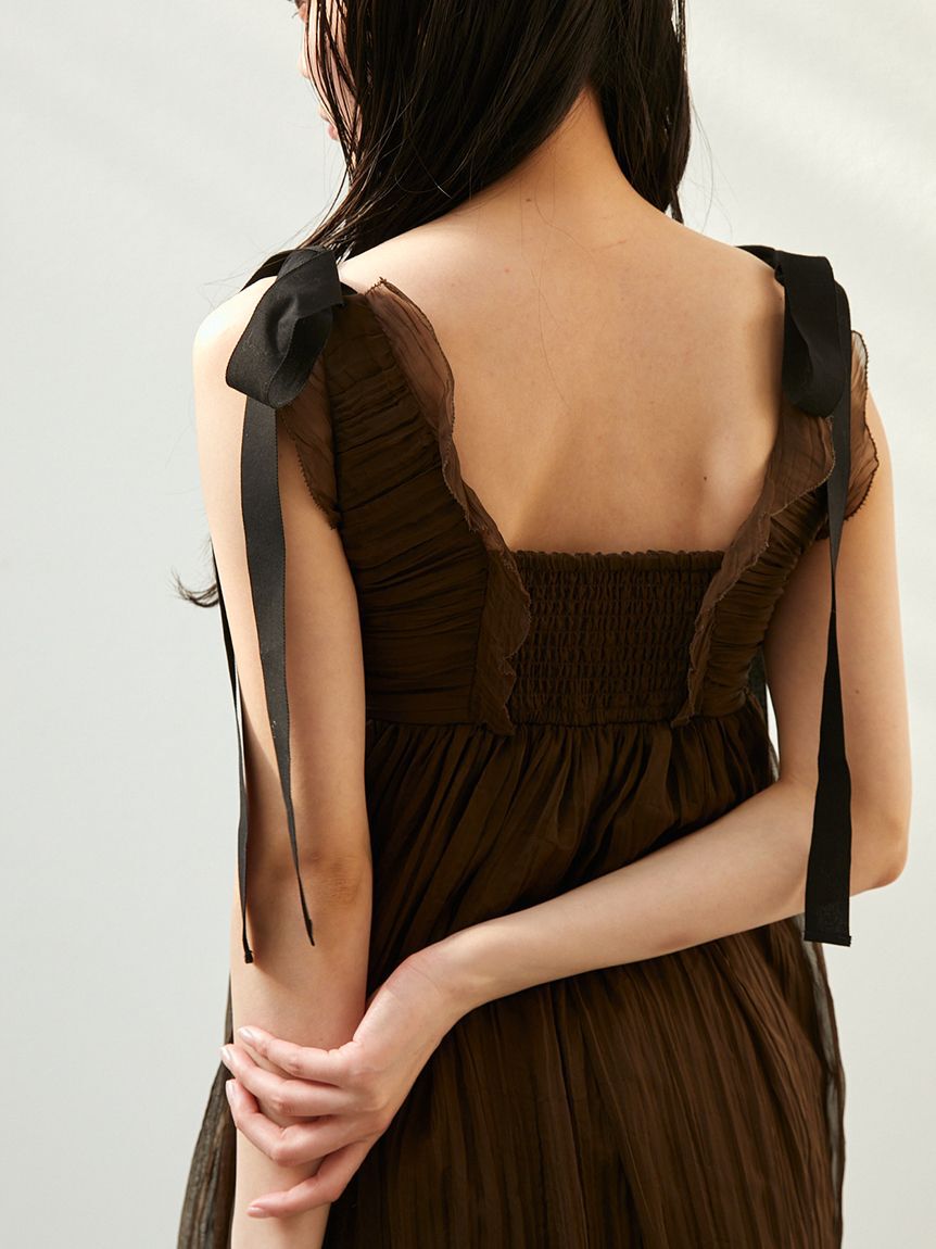 SNIDEL「シアーシフォンワッシャーワンピース」|ワンピース|