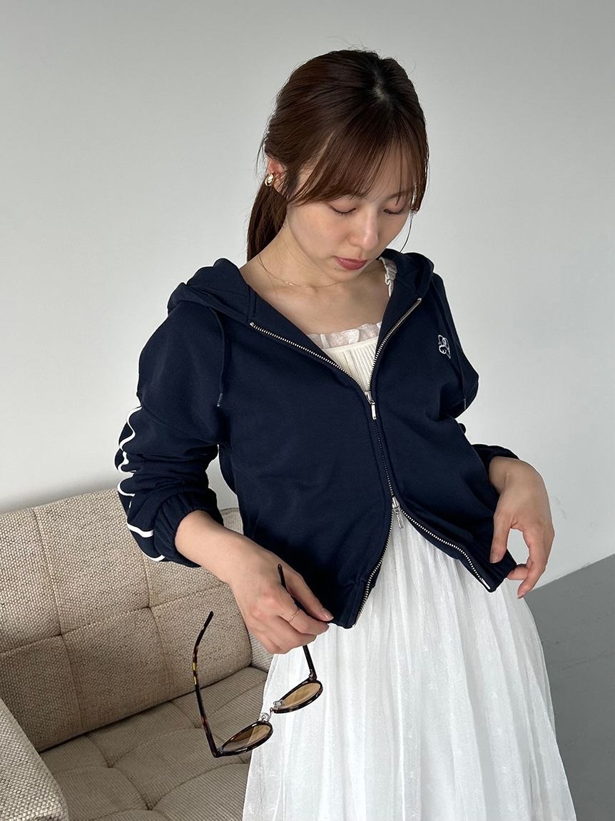 SNIDEL「【WEB限定カラーあり】UVカットフーディパーカー」|パーカー|NVY