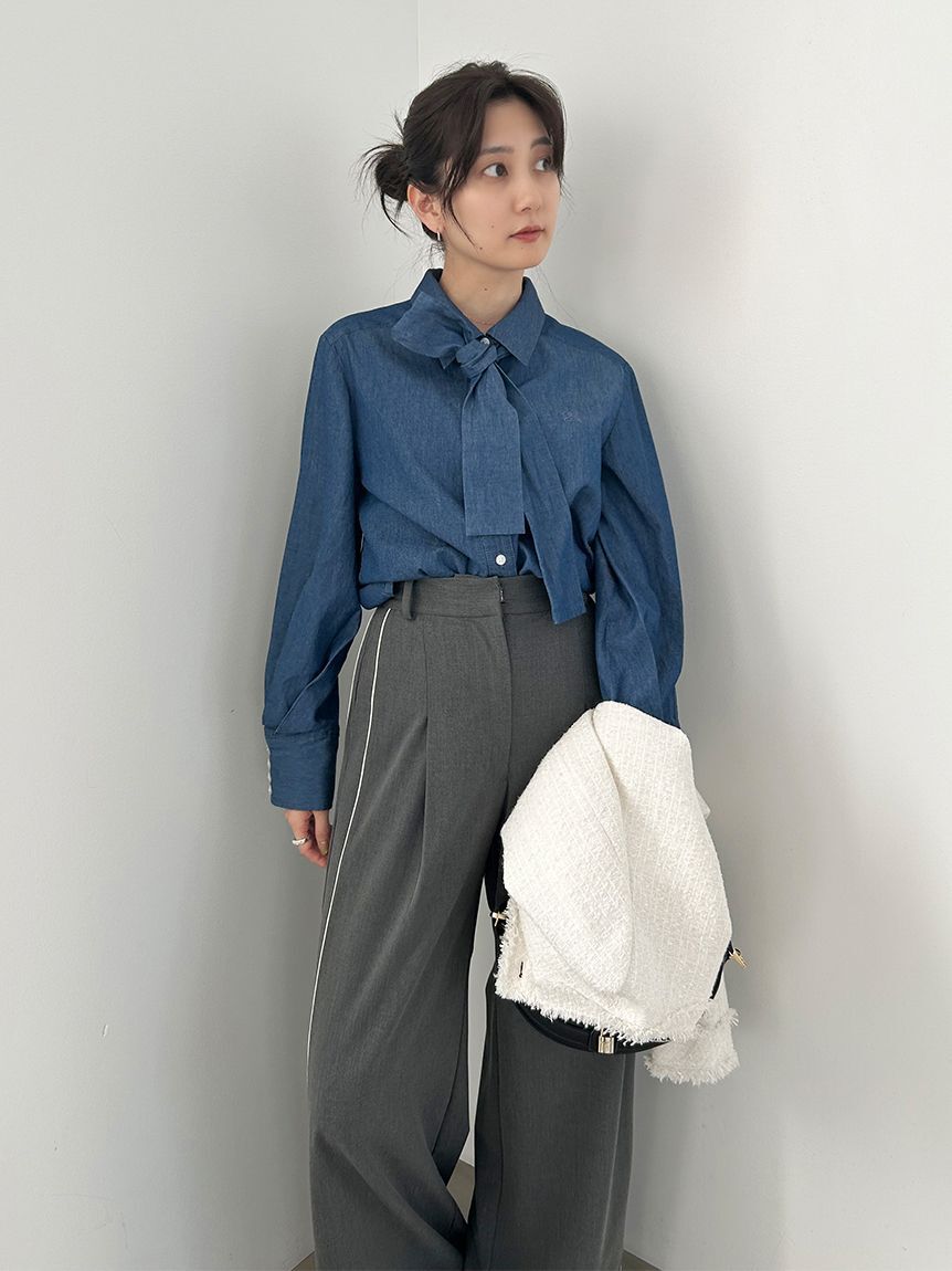 SNIDEL「ボウタイシャツ」|シャツ・ブラウス|