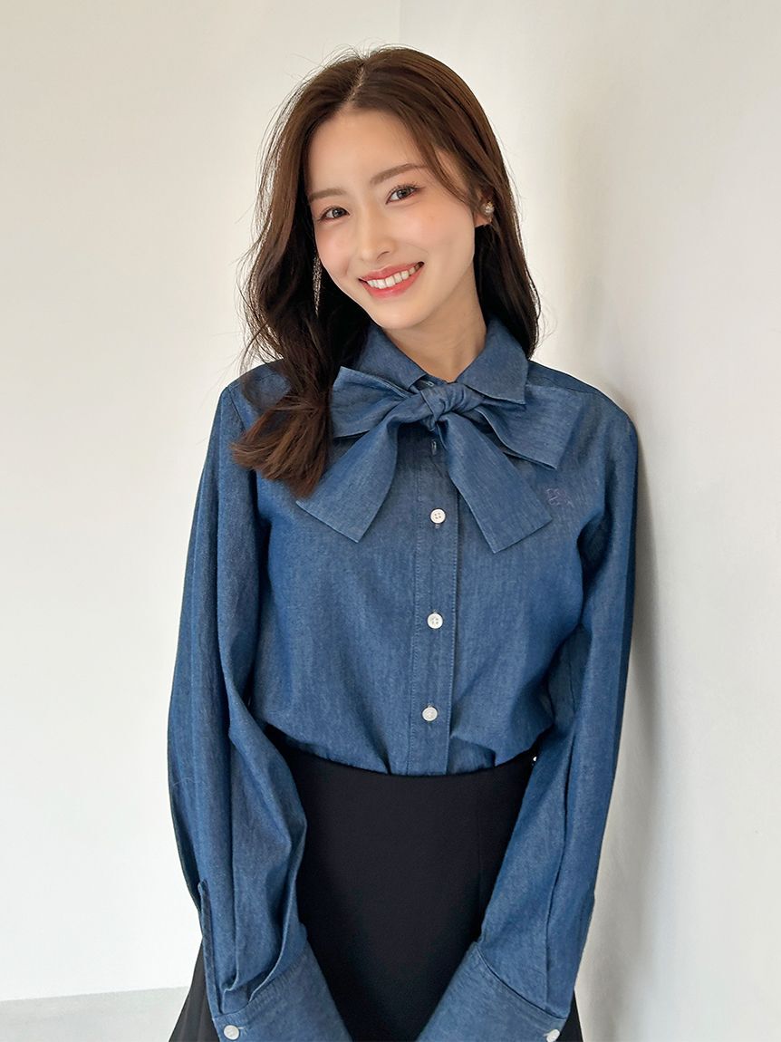 SNIDEL「ボウタイシャツ」|シャツ・ブラウス|IND