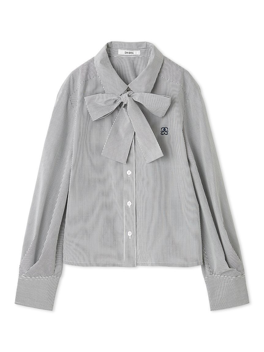 SNIDEL「ボウタイシャツ」|シャツ・ブラウス|NVY