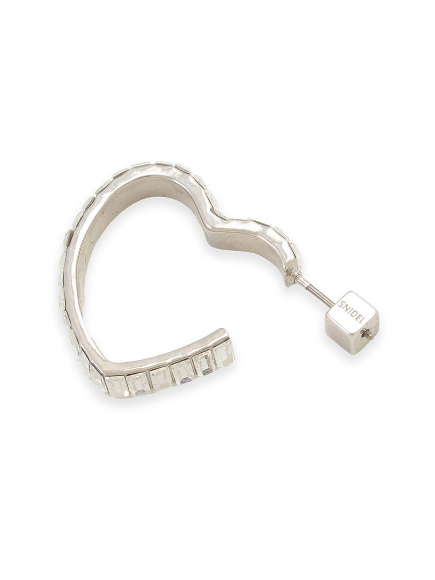 SNIDEL「パヴェフープバリエピアス(SLV)」|ピアス|