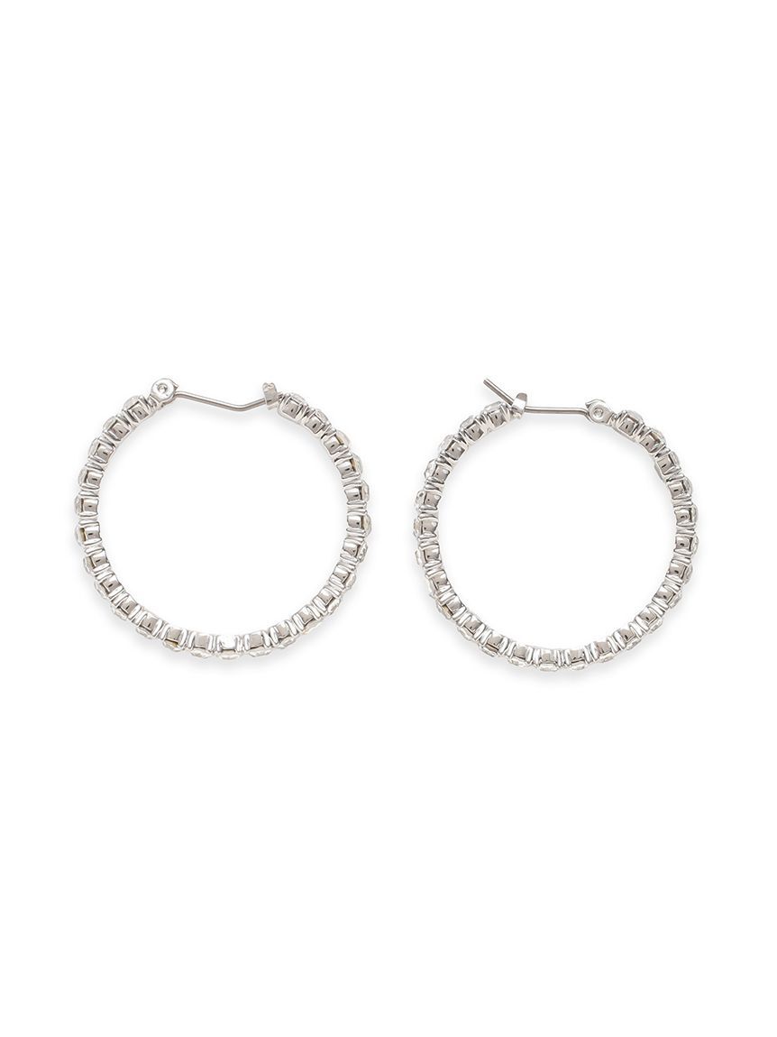 SNIDEL「パヴェフープバリエピアス(SLV)」|ピアス|