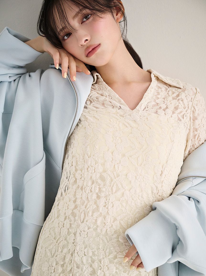 SNIDEL「カットレースワンピース」|ワンピース|