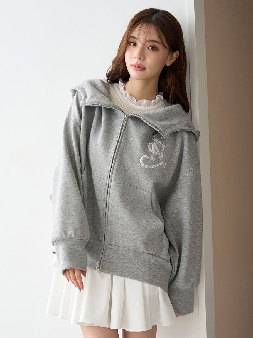 SNIDEL「エンブレムボンディングパーカー」|パーカー|