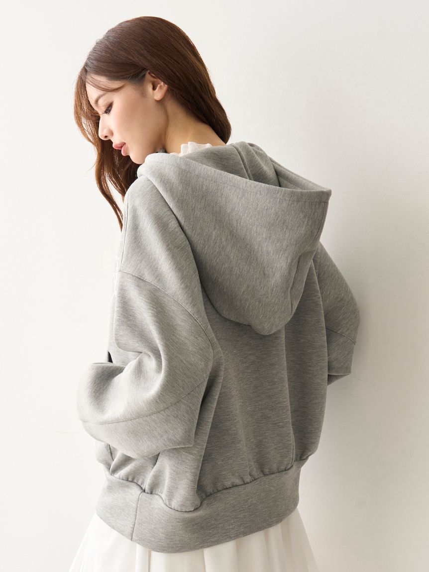 SNIDEL「エンブレムボンディングパーカー」|パーカー|