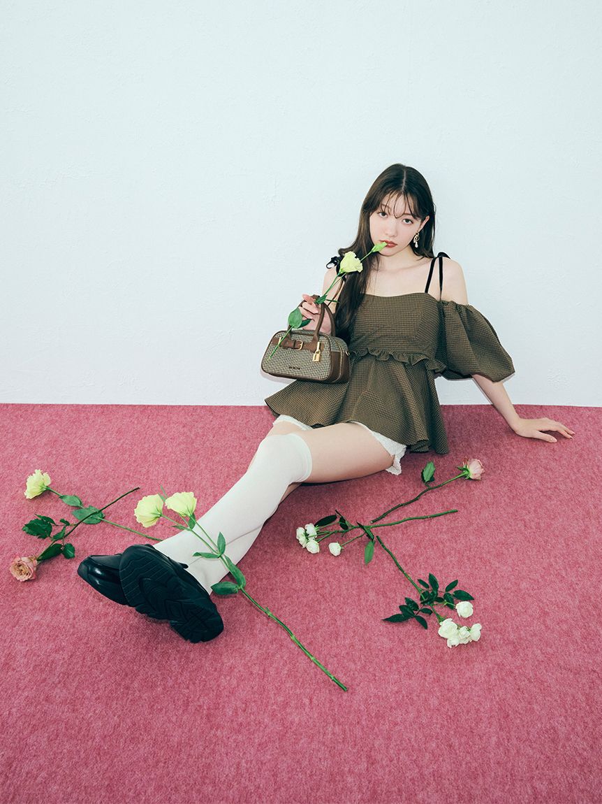 LILY BROWN「ツイードニットショートパンツ」|その他|