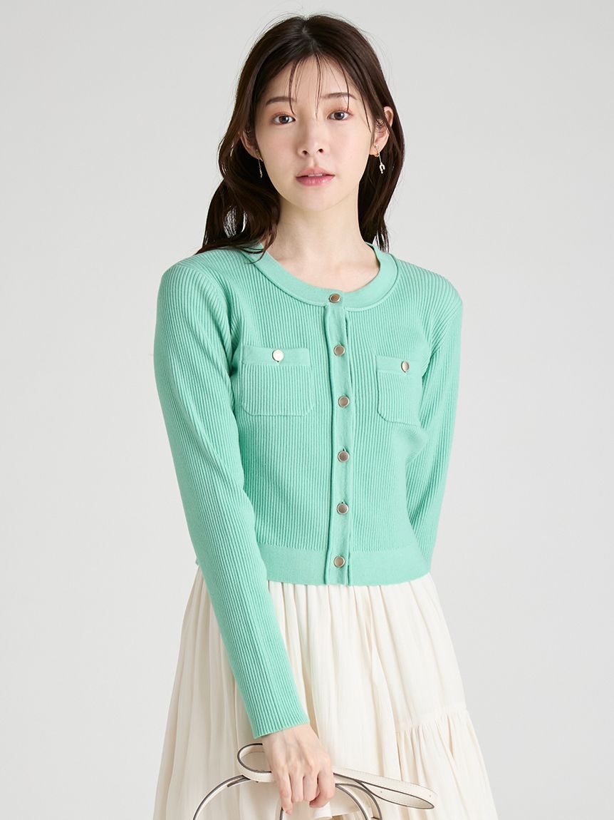 CELFORD「アシメヘムドレス＆トリムリブカーデ」|ワンピース|