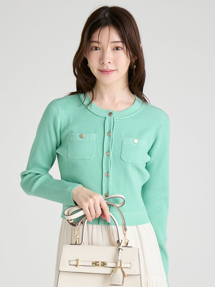 CELFORD「アシメヘムドレス＆トリムリブカーデ」|ワンピース|