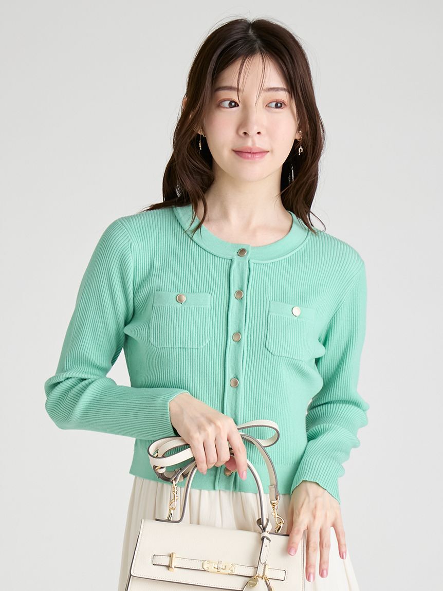 CELFORD「アシメヘムドレス＆トリムリブカーデ」|ワンピース|