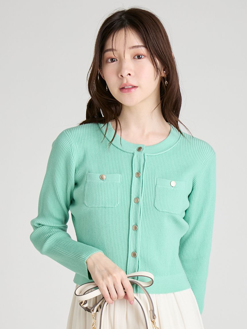 CELFORD「アシメヘムドレス＆トリムリブカーデ」|ワンピース|