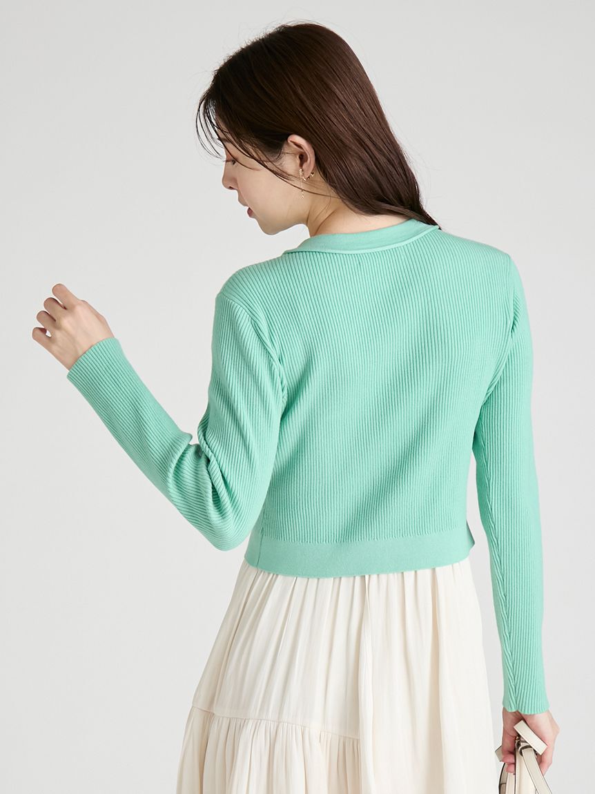 CELFORD「アシメヘムドレス＆トリムリブカーデ」|ワンピース|