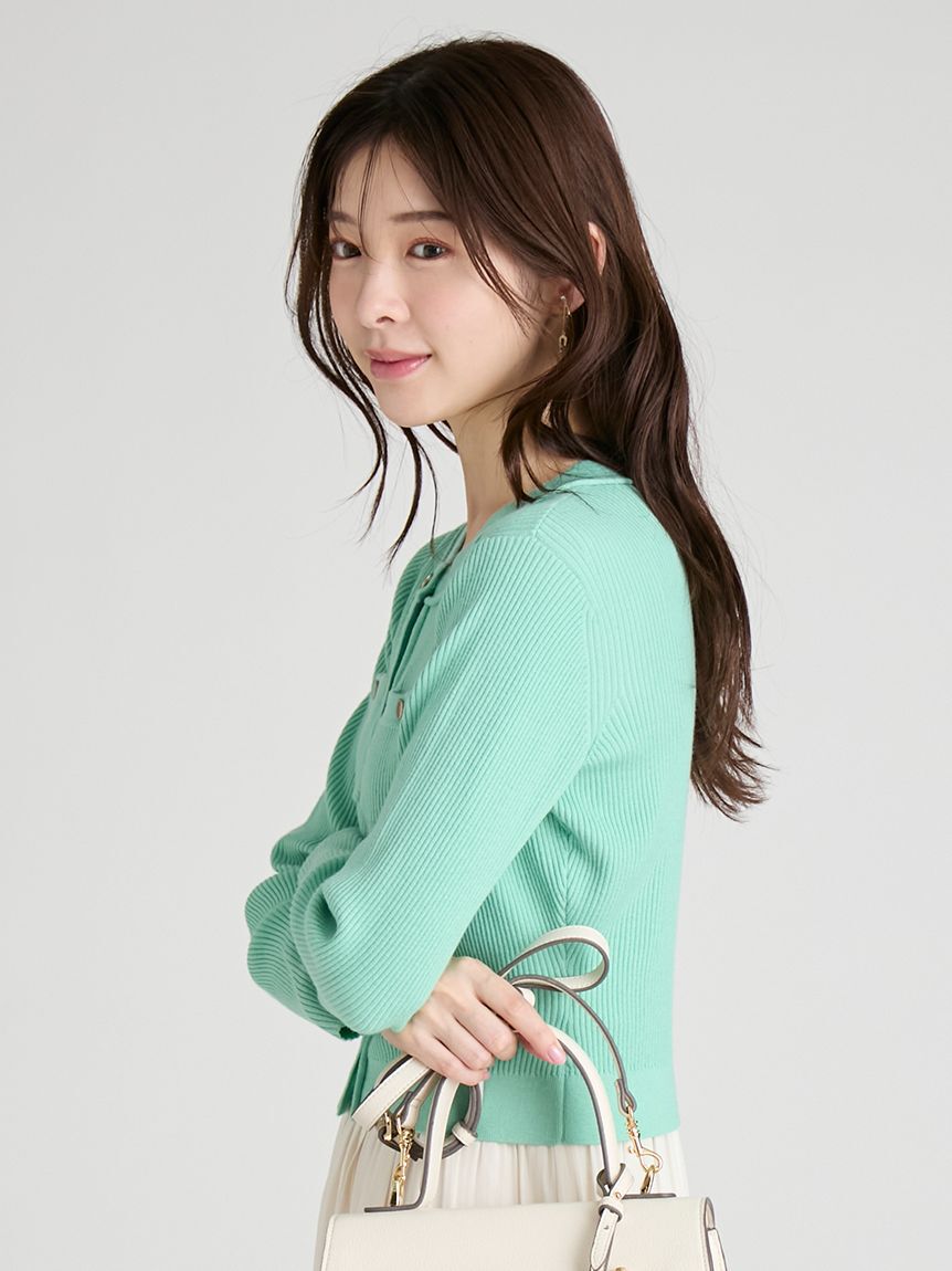 CELFORD「アシメヘムドレス＆トリムリブカーデ」|ワンピース|