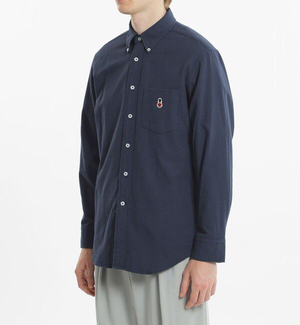 MACKINTOSH PHILOSOPHY「バッキンガムベア ボタンダウンシャツ サッカー/チェック」|シャツ・ブラウス|