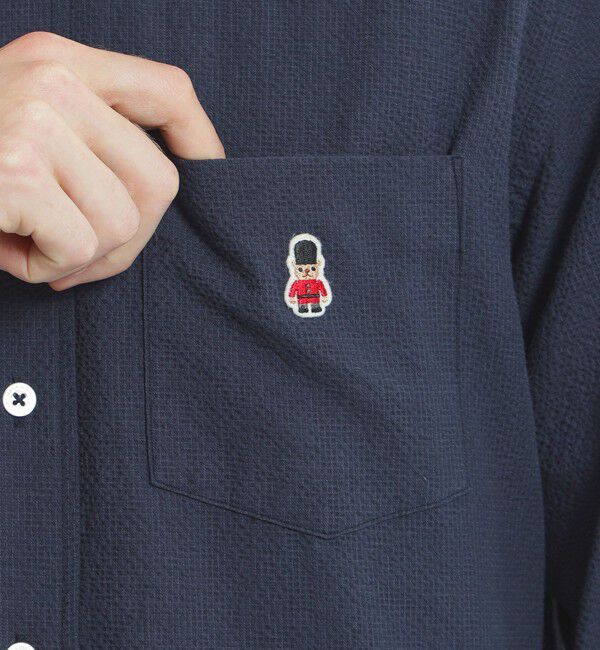 MACKINTOSH PHILOSOPHY「バッキンガムベア ボタンダウンシャツ サッカー/チェック」|シャツ・ブラウス|