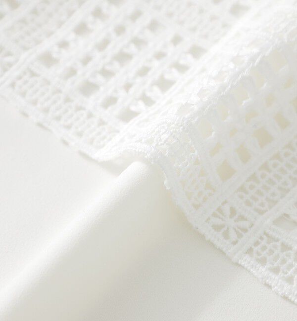  「スクエアレースコンビシャツ」|シャツ・ブラウス|