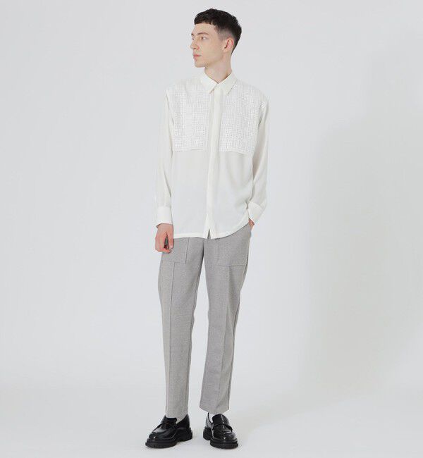  「スクエアレースコンビシャツ」|シャツ・ブラウス|