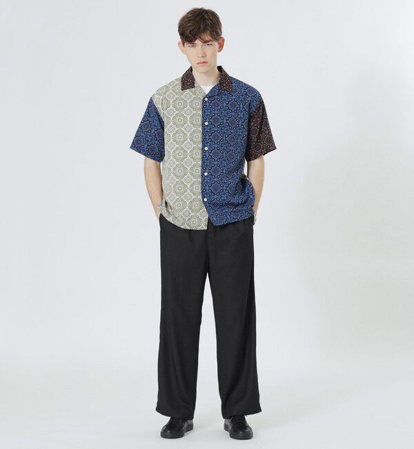  「クレイジーパターンオーナメントプリントショートスリーブシャツ」|シャツ・ブラウス|