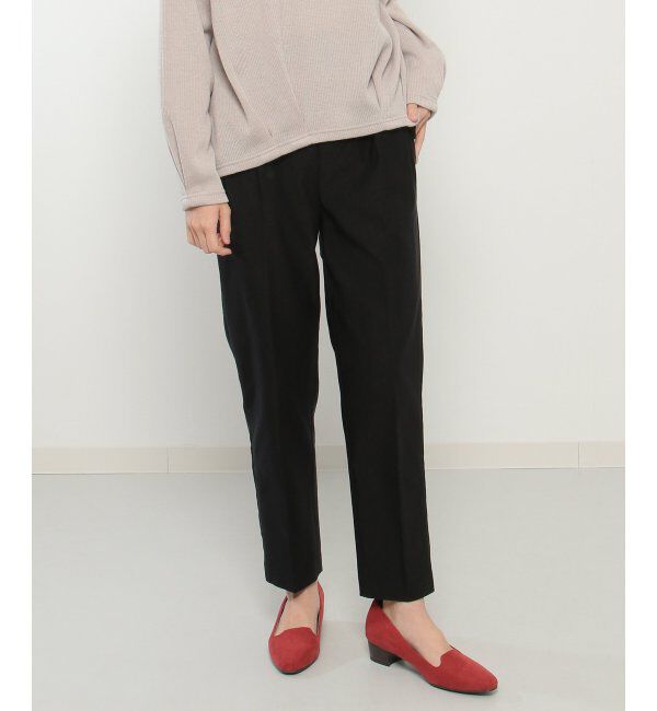 ikka「あたたか Beasystretchパンツ」|その他|ブラック