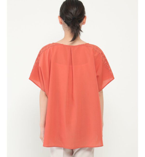 ikka「レース切り替えTブラウス」|シャツ・ブラウス|