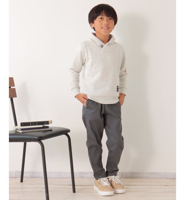 ikka kids「裏起毛袖ラインショールトレーナー（120~160cm）」|Tシャツ・カットソー|