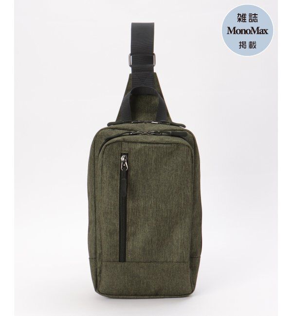 ikka「メランジスクエアボディバッグ」|その他|オリーブ