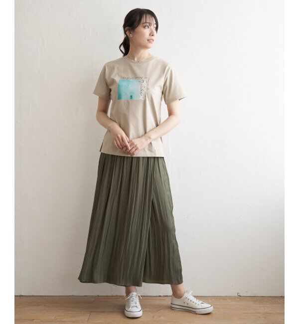 ikka「ロゴフォトプリントT」|Tシャツ・カットソー|