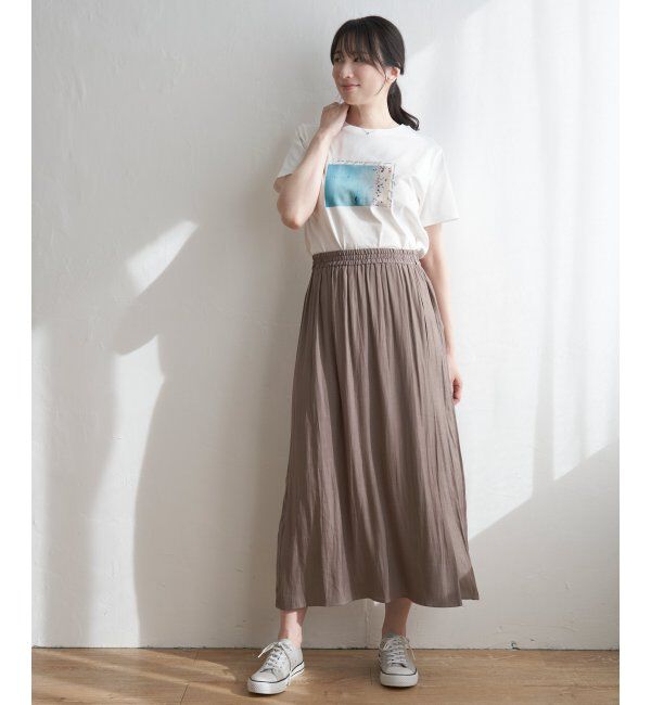 ikka「ロゴフォトプリントT」|Tシャツ・カットソー|