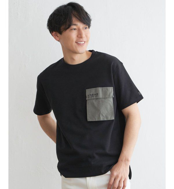 ikka「URBAN NATURE LIFE フラップポケットTシャツ」|Tシャツ・カットソー|
