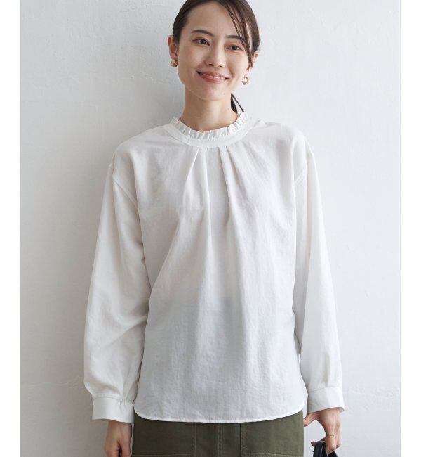 ikka「襟フリル2WAYブラウス」|シャツ・ブラウス|