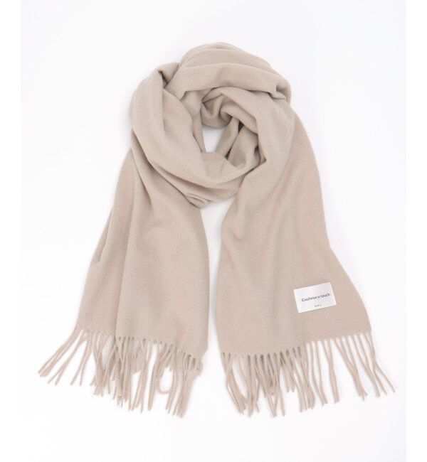 ikka「カシミヤタッチカラーマフラー」|マフラー|ベージュ