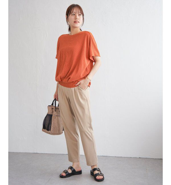 ikka「ジャガードドルマン裾タックプルオーバー」|その他|