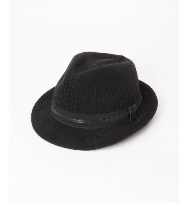 ikka「ウールライクサーモ中折ハット」|その他|ブラック