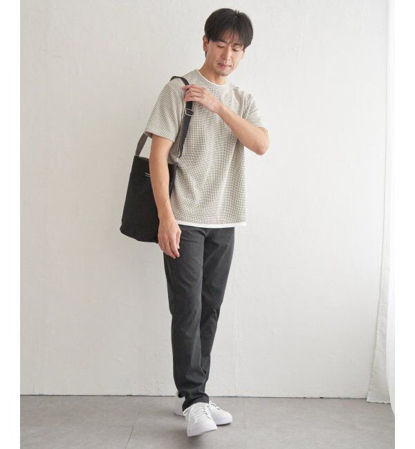 ikka「【抗菌防臭】冷感ドライワッフルフェイクT」|Tシャツ・カットソー|