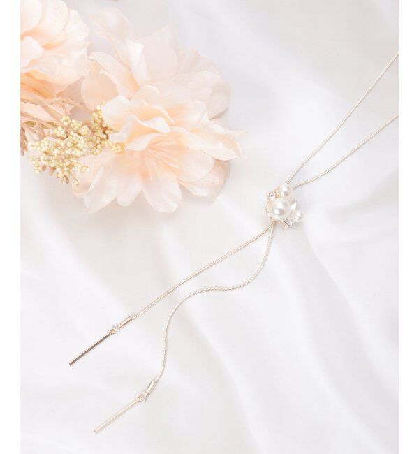 ikka「パールビジュースライドネックレス」|その他|ゴールド